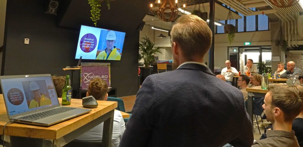 Presentation during the theme-evening about digitalisation in construction